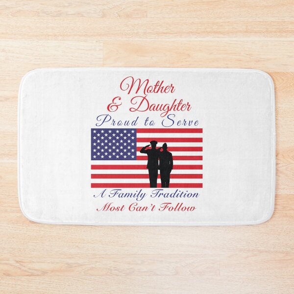 Item preview, Mother and Daughter Family Military Tradition US Flag designed and sold by MadMando.