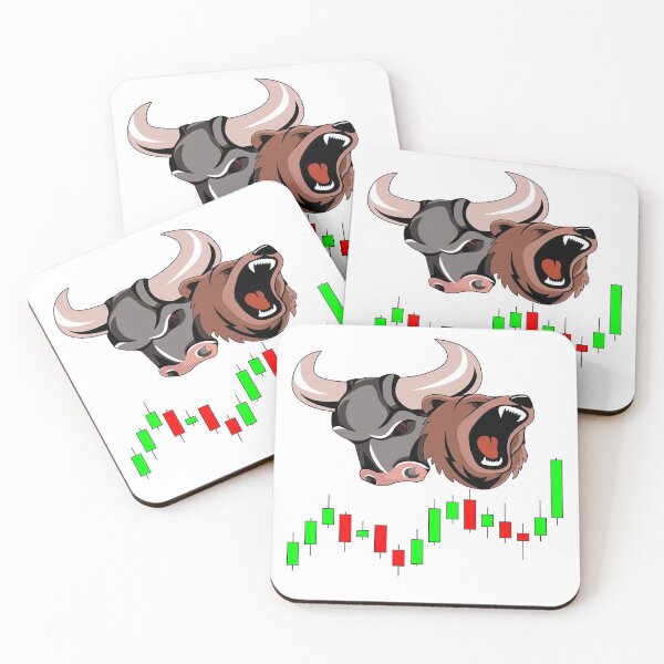 Item preview, Bears vs bulls (stikers) traders and green and red candlesticks V1 designed and sold by I-love-trading.