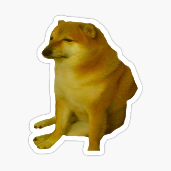 Item preview, Cheems sad dodge meme designed and sold by Jeangel97.