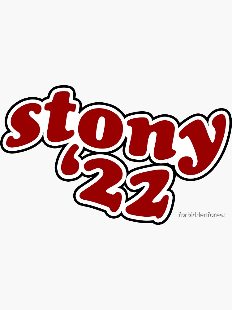 "Stony Brook University '22" Sticker by forbiddenforest Redbubble