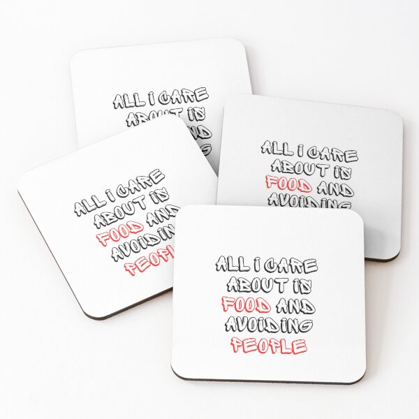Item preview, Best Seller: All I Care About Is Food And Avoiding People designed and sold by Martin-bivert.