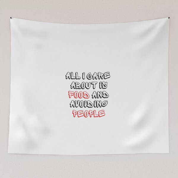 Item preview, Best Seller: All I Care About Is Food And Avoiding People designed and sold by Martin-bivert.