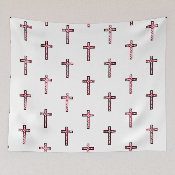 Item preview, Pink Cheetah Print Cross Design designed and sold by Bailey Ratcliff.
