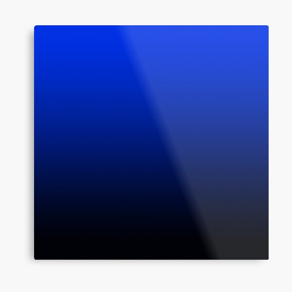 BLUE TO BLACK FADE ||| by solomaskx Metal Print for Sale by solomaskx