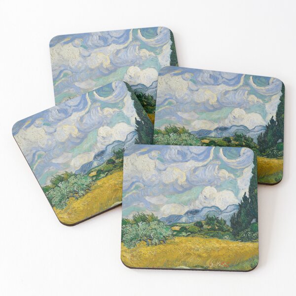 Item preview, van gogh impressionism painting of cypres in france designed and sold by Varsi.