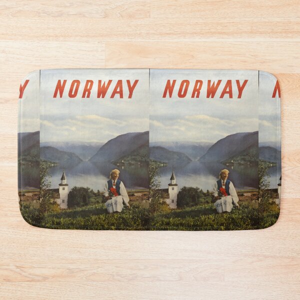 Artikelvorschau, Norway vintage travel poster entworfen und verkauft von stickart-marek.