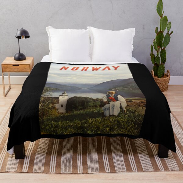 Item preview, Norway vintage travel poster designed and sold by stickart-marek.