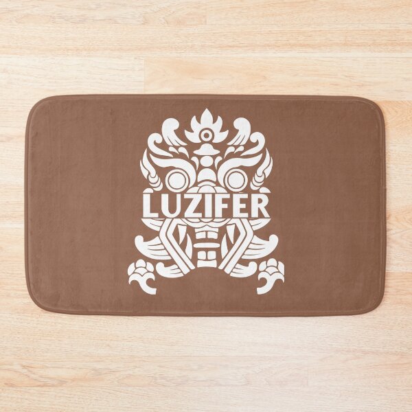Item preview, Lucifer written with a devil's face designed and sold by Stefan Dissler.