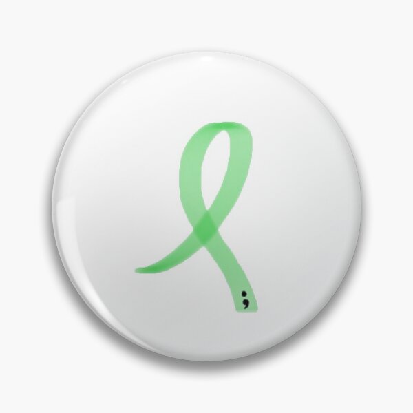 Item preview, Green Ribbon Semicolon designed and sold by Spectrum Perspectives.