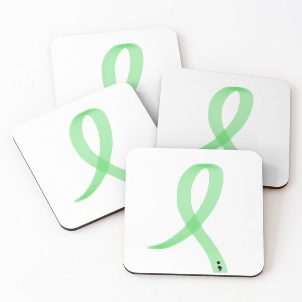 Item preview, Green Ribbon Semicolon designed and sold by Spectrum Perspectives.