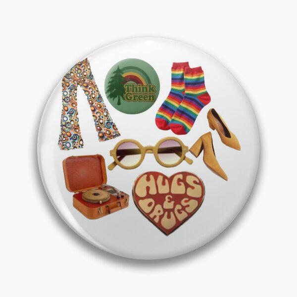 Item preview, hippie 70's collage designed and sold by PascalesStuff.