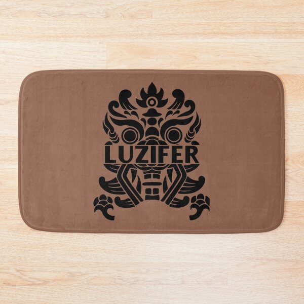 Item preview, Lucifer written with a devil's face designed and sold by Stefan Dissler.