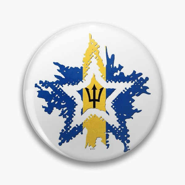 Item preview, Barbados Flag Star designed and sold by zeautees.
