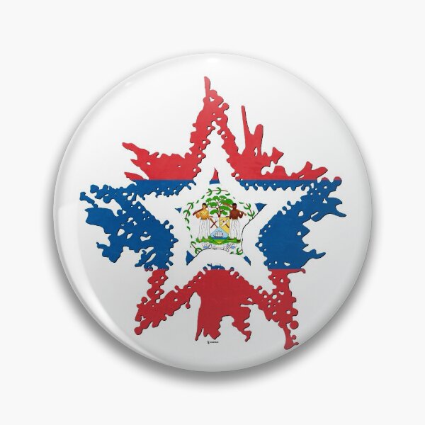 Item preview, Belize Flag Star designed and sold by zeautees.