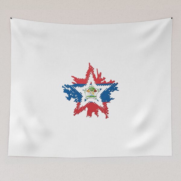 Item preview, Belize Flag Star designed and sold by zeautees.