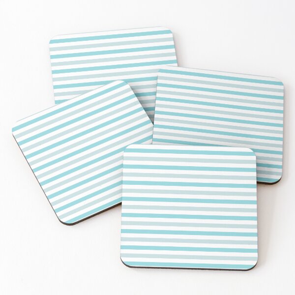 Item preview, Teal & Gray Stripes designed and sold by PrettySimple Graphic Design.