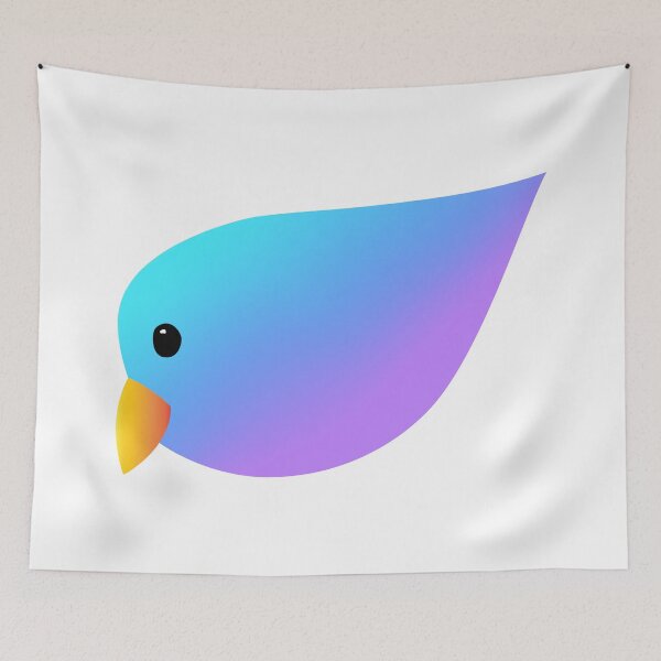 Item preview, Blue-Purple Gradient Lovebird designed and sold by rhodyownsthis.