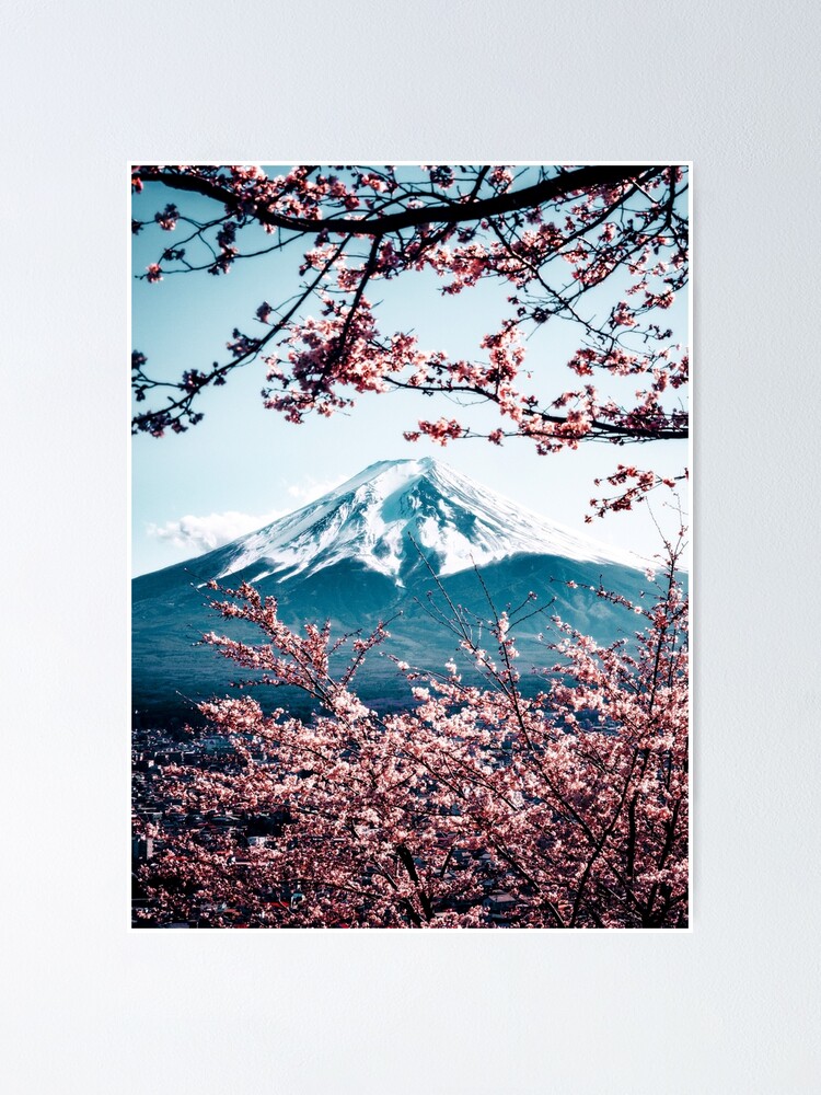 Japan Mount Fuji Poster By Littlejapan Redbubble