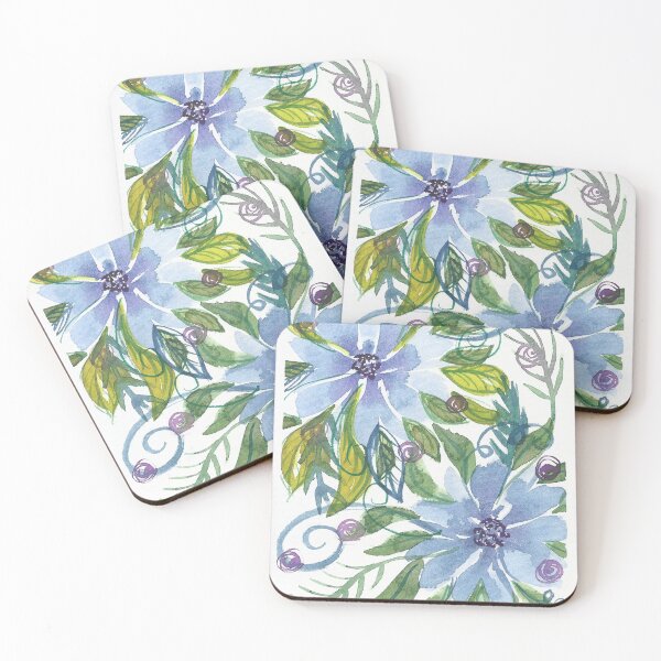 Item preview, Blue Flowers designed and sold by artsyANTcreatns.