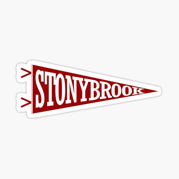 Vista previa del artículo con la obra «Banderín clásico de Stony Brook», diseñado y vendido por forbiddenforest.