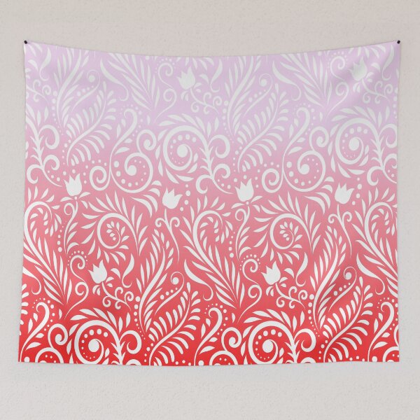 Item preview, Floral and Leaves - Flamingo On Fire RS designed and sold by CreativityRoams.