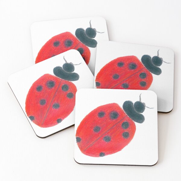Item preview, oil pastel of a ladybug designed and sold by lion-house.