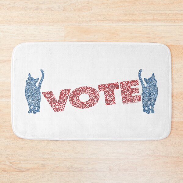 Item preview, Blue Cats Warming Up To The Red Vote Circle Design designed and sold by Pierre Bernard Jr.