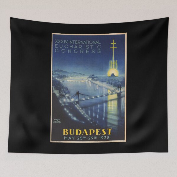 Artikelvorschau, Budapes 1938 vintage travel poster entworfen und verkauft von stickart-marek.