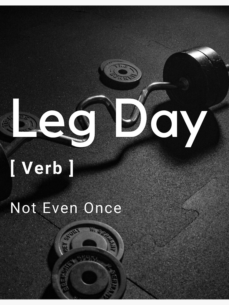 "Leg day meme attire" Sticker for Sale by Zaelous Redbubble