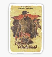 Django Unchained - Poster Sticker