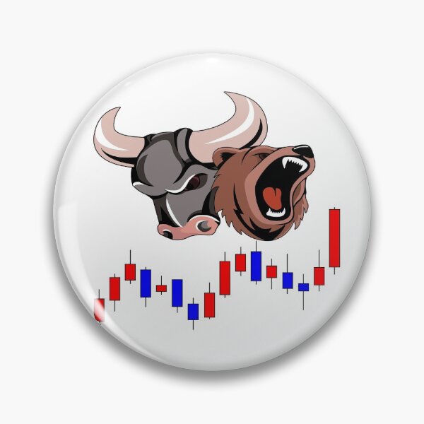 Item preview,  The bear represents the traders who enter the market (Sell) Blue candles and designed and sold by I-love-trading.