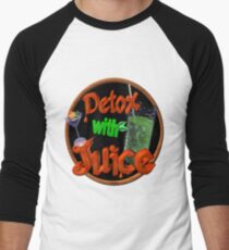 Detox with Juice by Valxart Men's Baseball ¾ T-Shirt