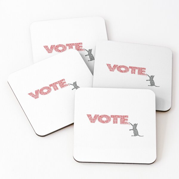 Item preview, Cat Scratching The Red Vote Circle Design designed and sold by Pierre Bernard Jr.