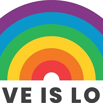 Artwork thumbnail, Love is love, Equal rights, human rights, LGBTQ, Gay pride, Pride Month, social justice by aiyoi