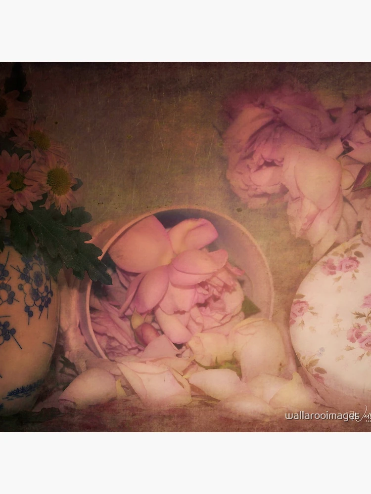 Thumbnail 4 of 4, Clock, Candy Box Roses designed and sold by wallarooimages.