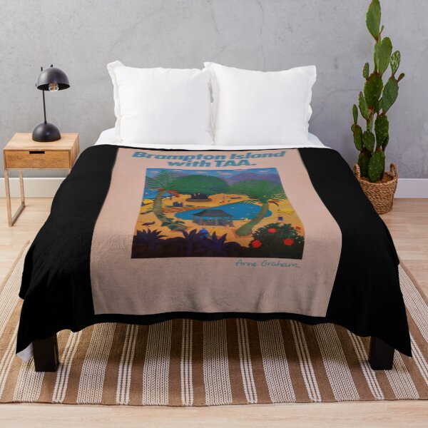Item preview, Brampton Island vintage travel poster designed and sold by stickart-marek.