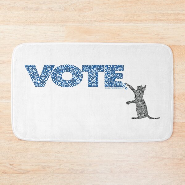 Item preview, Cat Scratching The Blue Vote Circle Design designed and sold by Pierre Bernard Jr.