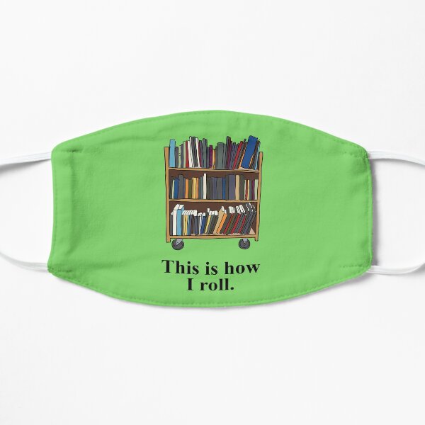 Funny Librarian, Library Assistant Gift Flat Mask