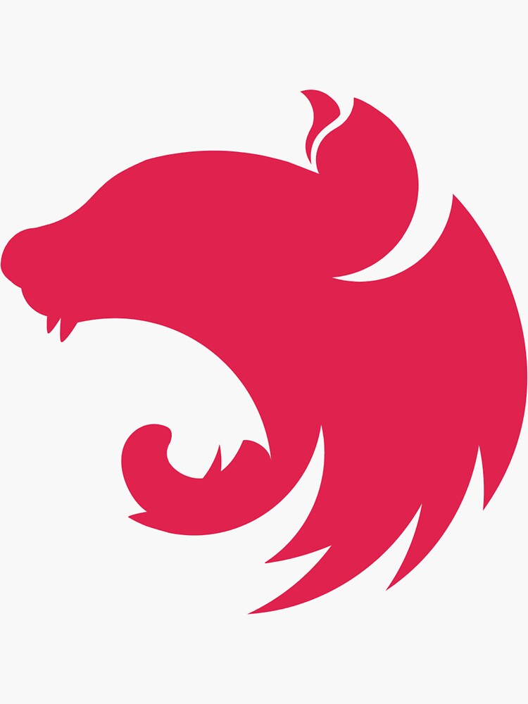 "nest js logo javascript back end framework" Sticker by Jeangel97 ...