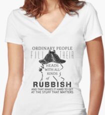 Ordinary people 2.0 Women's Fitted V-Neck T-Shirt