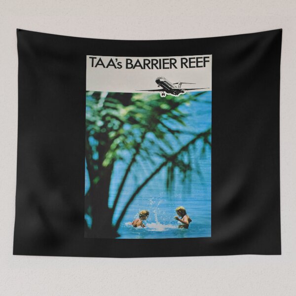 Item preview, Barrier Reef vintage travel poster designed and sold by stickart-marek.