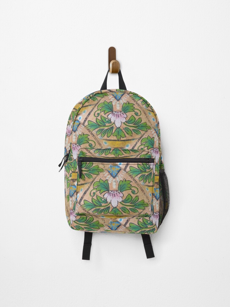 Thumbnail 1 of 3, Backpack, Painted Posy Pattern (pattern) designed and sold by Yampimon.
