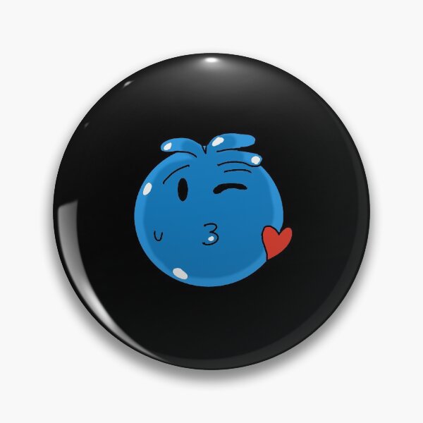 Item preview, Blue Slime kissing emoji designed and sold by Voyax.