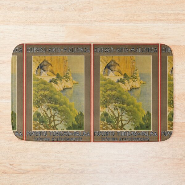 Item preview, Cuevas Arta Mallorca vintage travel poster designed and sold by stickart-marek.