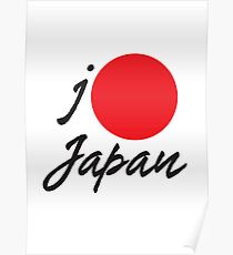 I LOVE JAPAN T-shirt Poster