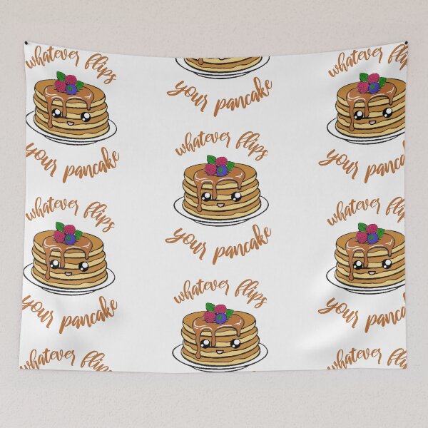 Item preview, Whatever Flips your Pancake- brown text (also another version with yellow text) designed and sold by Old-Cat-Lady.