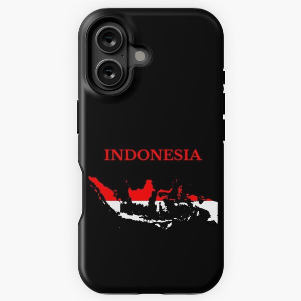 Item preview, Indonesia Map Flag designed and sold by marosharaf.