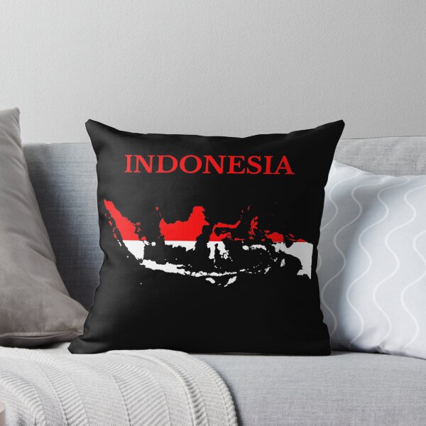Item preview, Indonesia Map Flag designed and sold by marosharaf.