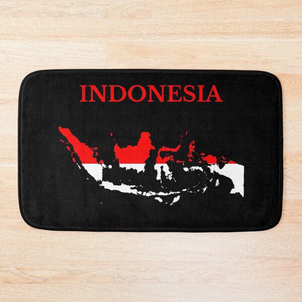 Item preview, Indonesia Map Flag designed and sold by marosharaf.