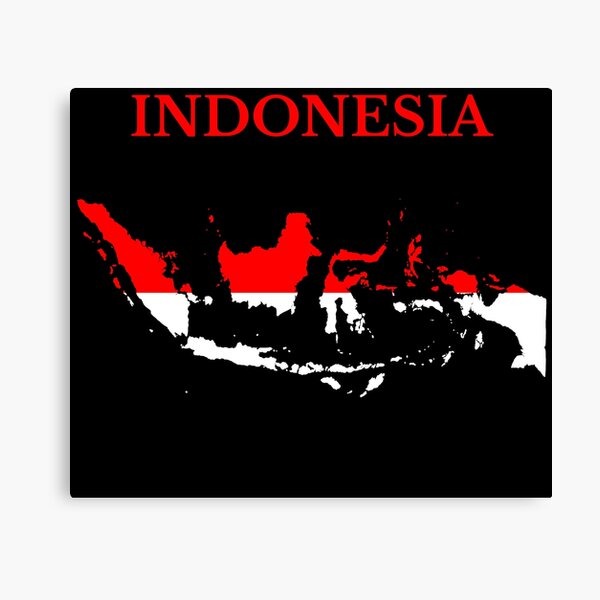 Item preview, Indonesia Map Flag designed and sold by marosharaf.